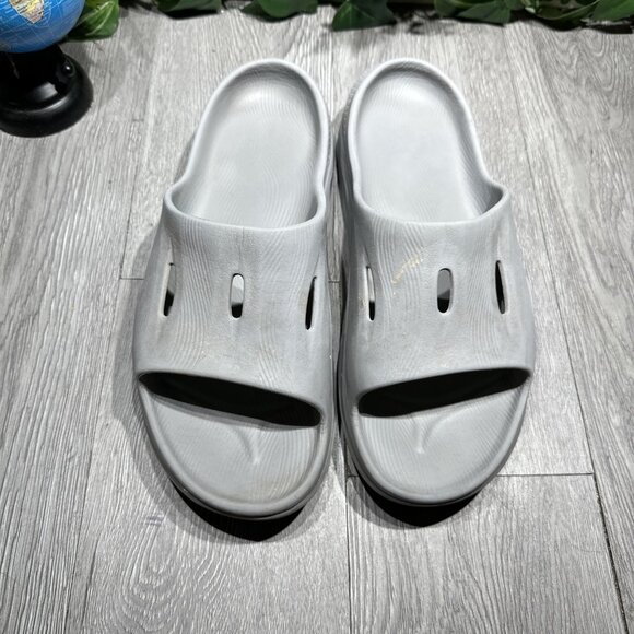 Hoka Ora Recovery Slide 3 Men\'s Size 13 Gray Slip On Comfort Sandals